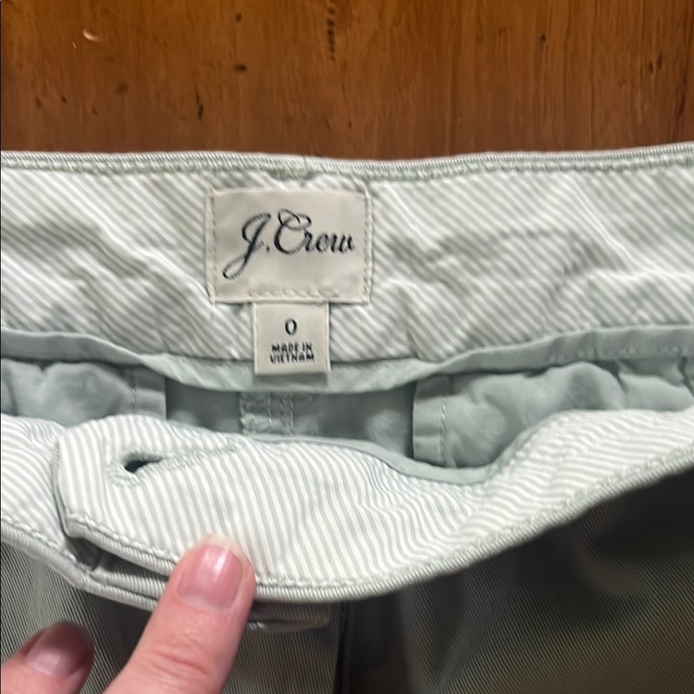 J Crew Olive Shorts - Picture 2 of 4